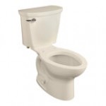 American Standard Cadet PRO 215CA004.020 White Vitreous China Floor-Mount Standard Height Elongated Toilet - 1.6 GPF