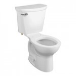 American Standard Cadet PRO 215CA004.020 White Vitreous China Floor-Mount Standard Height Elongated Toilet - 1.6 GPF