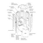 PolyJohn SA1-1013 We'll Care III Red Wheelchair Accessible Portable Restroom - Assembled