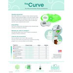 Fresh Products Curve CURV-F-010I060M-06 Cotton Blossom Scent Passive Air Freshener with Holder - 10/Pack