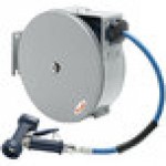 T&S B-7222-C02 30' Enclosed Epoxy Coated Steel Hose Reel with Rear Trigger Water Gun T&S B-7222-C02 30' Enclosed Epoxy Coated Steel Hose Reel with Rear Trigger Water Gun