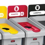 Rubbermaid® 2007905 Slim Jim Recycling Red Billboard Rubbermaid® 2007905 Slim Jim Recycling Red Billboard