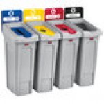 Rubbermaid® 2007905 Slim Jim Recycling Red Billboard Rubbermaid® 2007905 Slim Jim Recycling Red Billboard