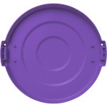 Carlisle 84101189 Bronco 10 Gallon Purple Flat Round Trash Can Lid