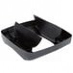 Rubbermaid® FG268988BLA Untouchable 92 Qt. / 23 Gallon Black Square Trash Can Drop Shot Lid Rubbermaid® FG268988BLA Untouchable 92 Qt. / 23 Gallon Black Square Trash Can Drop Shot Lid