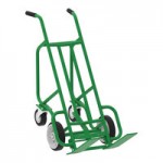 Valley Craft 600 lb. 4-Wheel Steel Deep Frame Pallet Truck with 2 Pneumatic Wheels and 2 Swivel Casters F80233C7 Valley Craft 600 lb. 4-Wheel Steel Deep Frame Pallet Truck with 2 Pneumatic Wheels and 2 Swivel Casters F80233C7