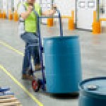 Lavex 900 lb. Steel Drum Hand Truck with (2) 10