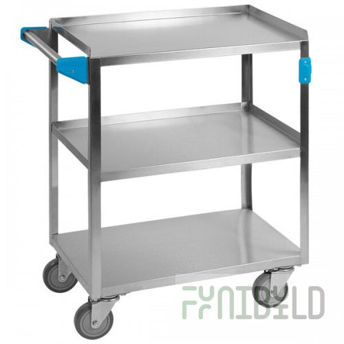 Carlisle UC5031524 3 Shelf Stainless Steel Utility Cart - 24