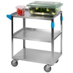 Carlisle UC5031524 3 Shelf Stainless Steel Utility Cart - 24