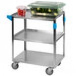 Carlisle UC5031524 3 Shelf Stainless Steel Utility Cart - 24