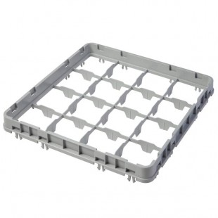 Cambro 16E2151 Camrack 16 Compartment Soft Gray Half Drop Full Size Camrack Extender - 19 5/8 Cambro 16E2151 Camrack 16 Compartment Soft Gray Half Drop Full Size Camrack Extender - 19 5/8