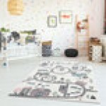 Abani Play Collection 4' x 6' Multicolor Contemporary Garden Town Area Rug Abani Play Collection 4' x 6' Multicolor Contemporary Garden Town Area Rug
