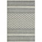 Abani Cabo Collection 4' x 6' Cream / Gray Contemporary Lined Area Rug Abani Cabo Collection 4' x 6' Cream / Gray Contemporary Lined Area Rug