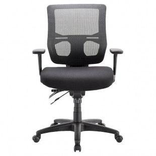Eurotech MFST5455 Apollo II Series Black Mid Back Multi-Function Swivel Office Chair