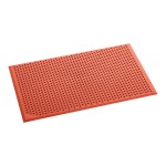 Lavex 3' x 5' Heavy-Duty Red Rubber Grease-Resistant Anti-Fatigue Diamond Floor Mat with Beveled Edge - 1/2 Lavex 3' x 5' Heavy-Duty Red Rubber Grease-Resistant Anti-Fatigue Diamond Floor Mat with Beveled Edge - 1/2