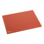 Lavex 3' x 5' Heavy-Duty Red Rubber Grease-Resistant Anti-Fatigue Diamond Floor Mat with Beveled Edge - 1/2 Lavex 3' x 5' Heavy-Duty Red Rubber Grease-Resistant Anti-Fatigue Diamond Floor Mat with Beveled Edge - 1/2