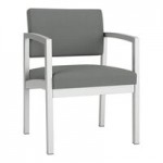 Lesro Lenox Steel Open House Asteroid Fabric Two Guest Arm Chairs with Sarum Twill Laminate Connecting Corner Table