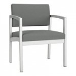 Lesro Lenox Steel Open House Asteroid Fabric Two Guest Arm Chairs with Sarum Twill Laminate Connecting Corner Table
