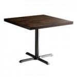 Lancaster Table & Seating Clear Coat Finish Ladder Back Chair with Mahogany Wood Seat - Assembled