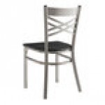 Lancaster Table & Seating Clear Coat Finish Cross Back Chair with Black Wood Seat - Detached Seat Lancaster Table & Seating Clear Coat Finish Cross Back Chair with Black Wood Seat - Detached Seat