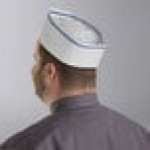 Choice Adjustable Blue Stripe Disposable Overseas Cap - 1,000/Case Choice Adjustable Blue Stripe Disposable Overseas Cap - 1,000/Case