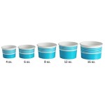 Choice 16 oz. Blue Paper Frozen Yogurt / Soup / Food Cup - 1,000/Case Choice 16 oz. Blue Paper Frozen Yogurt / Soup / Food Cup - 1,000/Case