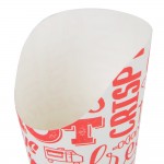 Choice Medium 12 oz. Paper Scoop Cup with Hot Food Print Design - 1,000/Case