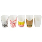 Choice Medium 12 oz. Paper Scoop Cup with Hot Food Print Design - 1,000/Case