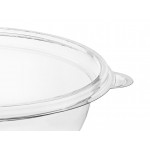 Visions 12 oz. Clear PET Plastic Round Catering / Serving Bowl - 50/Pack