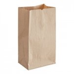 Choice Heavy Duty 20 lb. Heavy-Duty Natural Kraft Bag - 400/Case