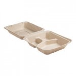 Fineline 42SBFL Conserveware PETE Flat Lid for 16/24/32/40 oz. Square Bowls - 300/Case