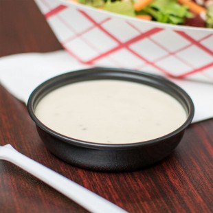 Solo SCCDSS2 2.5 oz. Black Wide Sauce / Portion Cup - 250/Pack Solo SCCDSS2 2.5 oz. Black Wide Sauce / Portion Cup - 250/Pack