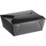 Choice White Microwavable Folded Paper #8 Take-Out Customizable Container 6