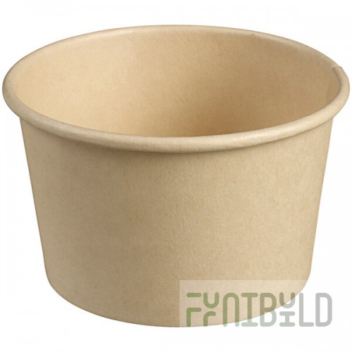 Solia 8 oz. Natural Bamboo Fiber Cup with PLA Lamination - 1,000/Case
