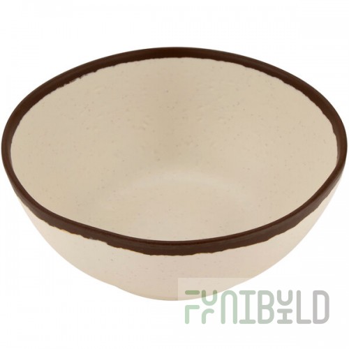 GET Pottery Market Glazed 1 Qt. Cream Melamine Salad Bowl - Sample
