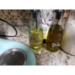 TableCraft 6619 12 oz. Authentic Collection Recycled Green Glass Oil and Vinegar Dispenser with Stainless Steel Pourer TableCraft 6619 12 oz. Authentic Collection Recycled Green Glass Oil and Vinegar Dispenser with Stainless Steel Pourer
