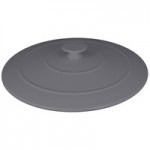 RAK Porcelain Chef's Fusion 10.2 oz. Stone Gray Porcelain Ramekin with Grooves - 12/Case