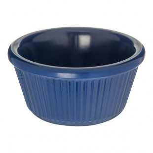Carlisle 3 oz. Cobalt Blue Fluted Melamine Ramekin - 48/Case Carlisle 3 oz. Cobalt Blue Fluted Melamine Ramekin - 48/Case