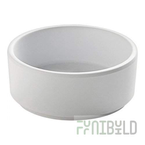 Cal-Mil Hudson 6 oz. White Straight Sided Melamine Ramekin - 6/Case