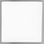 Libbey SL-44 Slate 4 oz. Ultra Bright White Square Porcelain Dipping Bowl - 36/Case