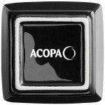 Acopa 4 oz. Glossy Black Square Stoneware Sauce Cup - 36/Case Acopa 4 oz. Glossy Black Square Stoneware Sauce Cup - 36/Case