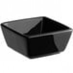 Acopa 4 oz. Glossy Black Square Stoneware Sauce Cup - 36/Case Acopa 4 oz. Glossy Black Square Stoneware Sauce Cup - 36/Case