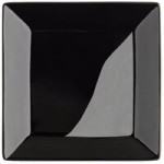 Acopa 4 oz. Glossy Black Square Stoneware Sauce Cup - 36/Case Acopa 4 oz. Glossy Black Square Stoneware Sauce Cup - 36/Case