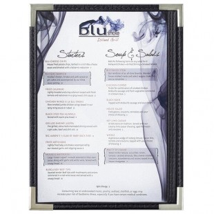Menu Solutions RS33A BK SLV Royal 5 1/2 Menu Solutions RS33A BK SLV Royal 5 1/2