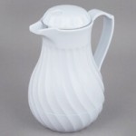 Vollrath 52163 White Lid for SwirlServe 20 oz. Hot-N-Cold Beverage Server
