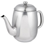 Vollrath 46596 Orion 68 oz. Mirror-Finished Stainless Steel Coffee / Tea Pot