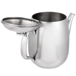 Vollrath 46596 Orion 68 oz. Mirror-Finished Stainless Steel Coffee / Tea Pot