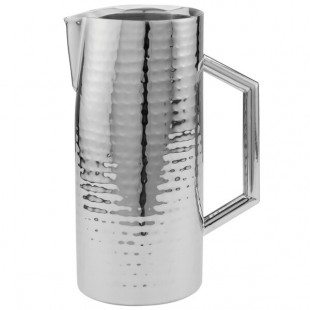 Walco Ironstone from Steelite International WLVWP60 60 oz. Hammered Mirror Finish Stainless Steel Double Wall Insulated Pitcher Walco Ironstone from Steelite International WLVWP60 60 oz. Hammered Mirror Finish Stainless Steel Double Wall Insulated Pitcher