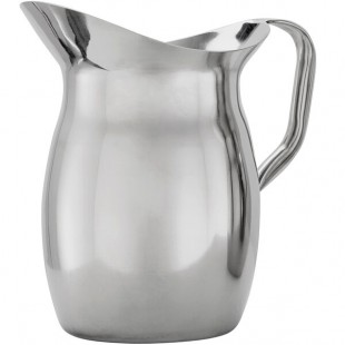 American Metalcraft 100 oz. Stainless Steel Bell Pitcher with Ice Guard BPG101 - 12/Case