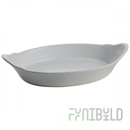 TableCraft CW1720N 1.3 Qt. Natural Oval Au Gratin Dish